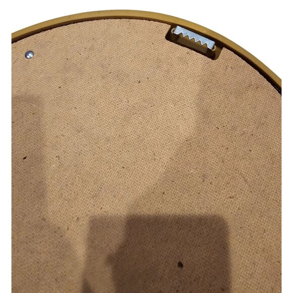 Victorian Style Oval Framed Floral Garden Scene Print With Gold Ornate Frame - Picture 10 of 11